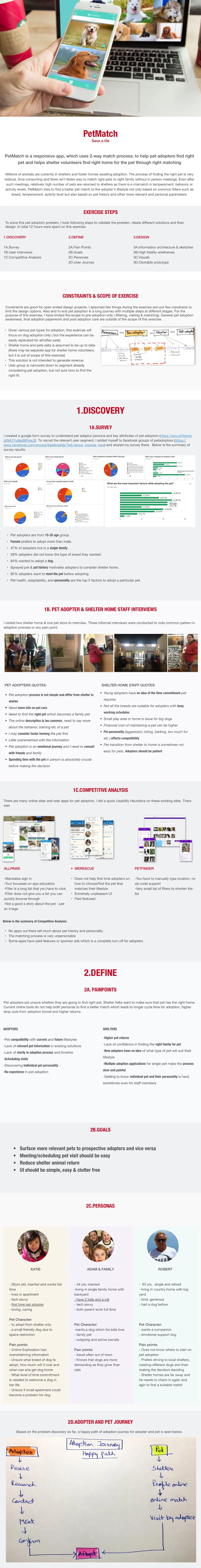 PetMatch case study: discovery, survey results and interviews