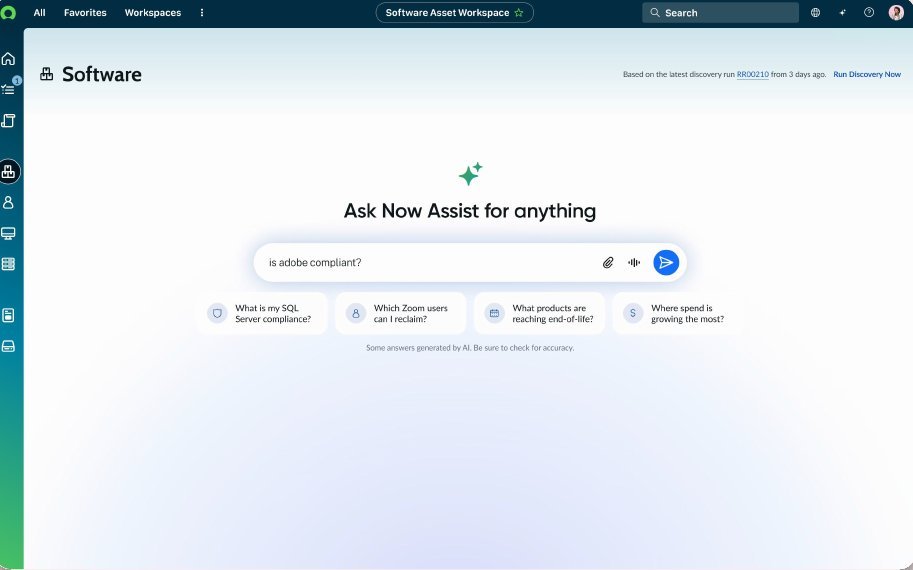 An AI-first workspace with a single assistant prompt
